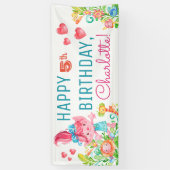 Troll verjaardagsfeestje banners (Verticaal)