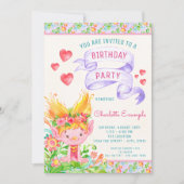 Troll verjaardagsfeestje uitnodigingen (Voorkant)