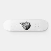 Troll zwart-wit ontwerp skateboard (Horizontaal)