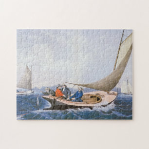 Trollen voor blauwe vuilnis voor de kust van Maine Legpuzzel