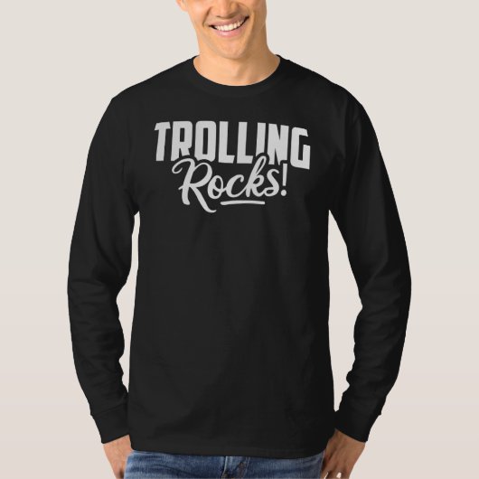 Trollende Rocks Internet Troll Online Troll Sarcas T-shirt (Voorkant)