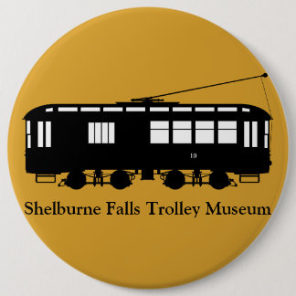 Trolley#10, Shelburne Herfsten Trolley Museum Ronde Button 6,0 Cm