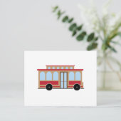 Trolley Car Briefkaart (Staand voorkant)