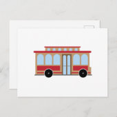 Trolley Car Briefkaart (Voorkant / Achterkant)