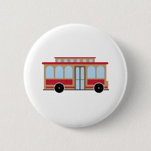 Trolley Car Ronde Button 5,7 Cm