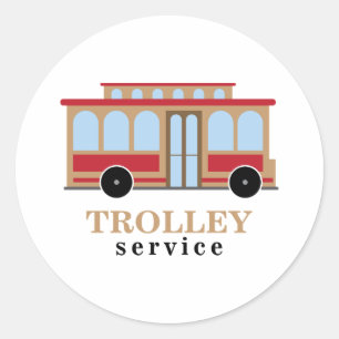 Trolley Service Ronde Sticker