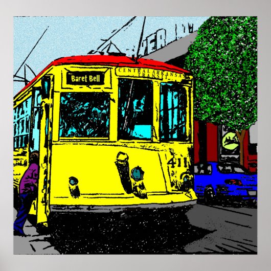 Trolley Stop Poster (Voorkant)
