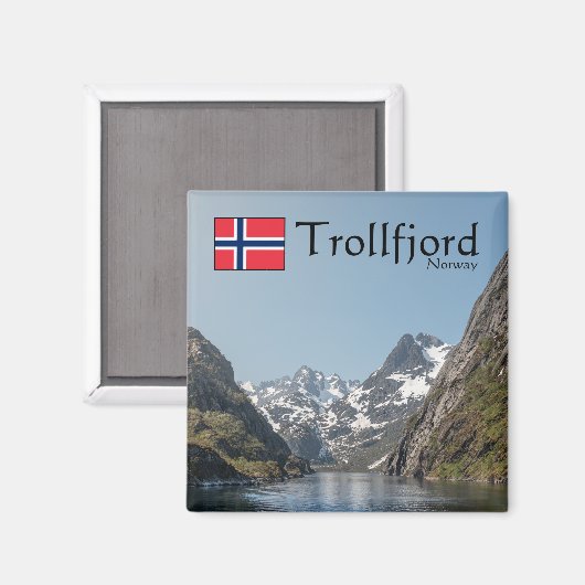 Trollfjord Lofoten Magneet (Voorkant / Achterkant)
