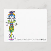 Trolly Pixie Stick Sideshow Freak Troll Briefkaart (Achterkant)