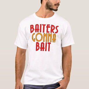 Trolsers gaan grappige vissers T-shirt beetnemen