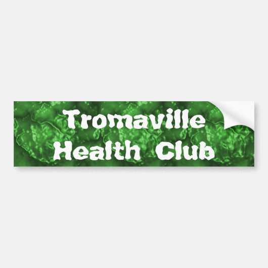Tromaville Health Club Bumpersticker (Voorkant)