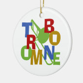 TROMBON KERAMISCH ORNAMENT (Links)