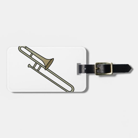 Trombone Bagagelabel (Voorkant horizontaal)