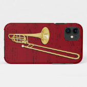 Trombone (bass) telefoongeval. Kies kleur Case-Mate iPhone Case (Achterkant (horizontaal))