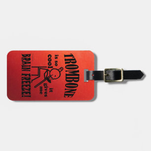 Trombone, brain Freeze Bagagelabel