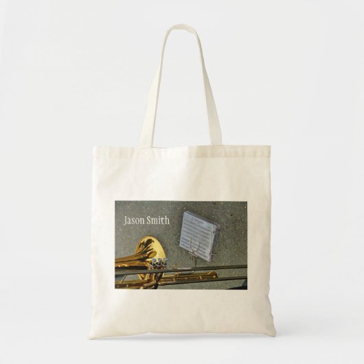 Trombone brass studentenmuziektas tote bag (Voorkant)