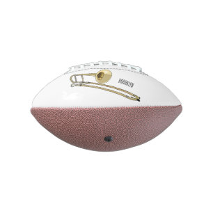 Trombone cartoon illustratie american football