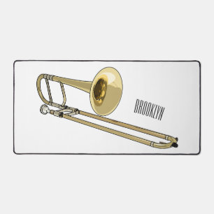 Trombone cartoon illustratie bureaumat
