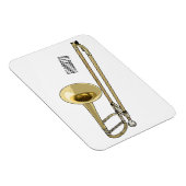Trombone cartoon illustratie magneet (Rechterzijde)
