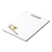 Trombone cartoon illustratie notitieblok (Gedraaid)