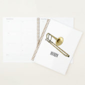 Trombone cartoon illustratie planner (Display)