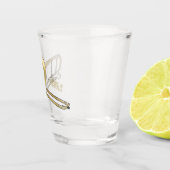 Trombone cartoon illustratie shot glas (Rechts)