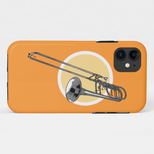 Trombone Case-Mate iPhone Case (Achterkant (horizontaal))