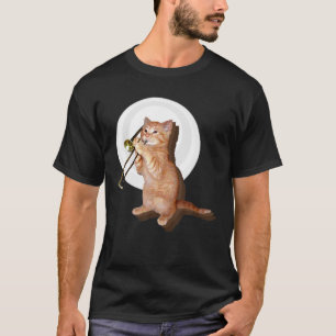 Trombone Cat Funny T-shirt