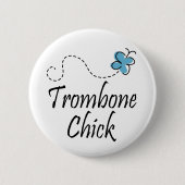 Trombone Chick Button (Voorkant)