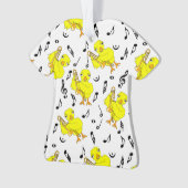 Trombone Chick Muzieknoten Ornament (voorkant)