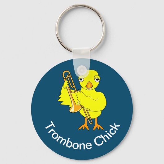 Trombone Chick Sleutelhanger (Voorkant)