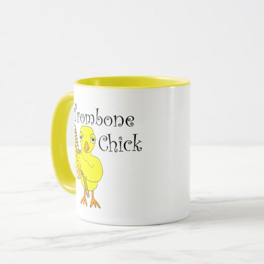 Trombone Chick Tekst Mok (Voorkant links)