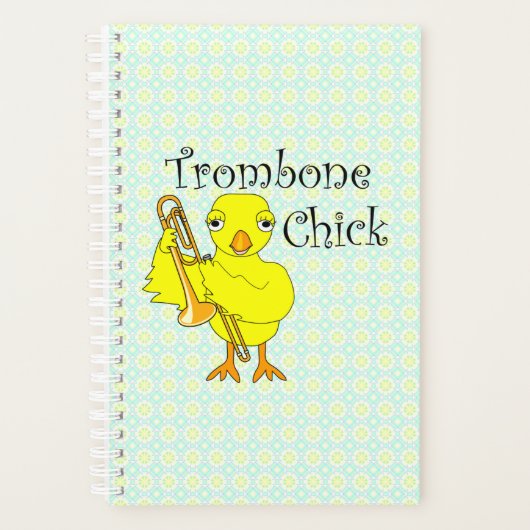 Trombone Chick Tekst Planner (Voorkant)