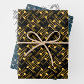 Trombone Crosshatch Inpakpapier Vel (In situ)