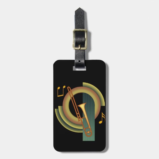Trombone Deco1 Bagagelabel (Voorkant verticaal)