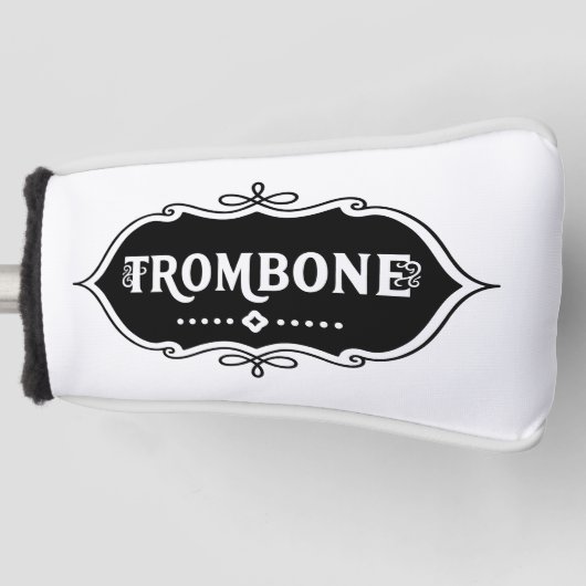 Trombone Emblem Golfheadcover (Voorkant)