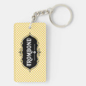 Trombone Emblem Sleutelhanger (achterkant)