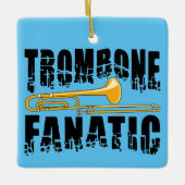 Trombone Fanatic Keramisch Ornament (Voorkant)