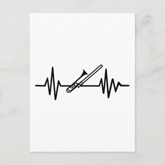 Trombone-frequentie Briefkaart (Voorkant)