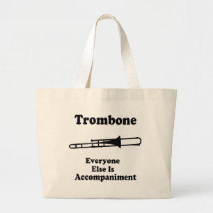 Trombone Gift Grote Tote Bag