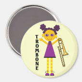 Trombone Girl Magnet (Recto/Verso)