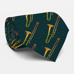 Trombone Green Stropdas