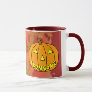 Trombone Halloween Pumpkin Mok