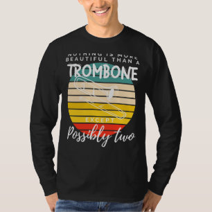 Trombone Harmony: Dubbele schoonheid in muzikale H T-shirt