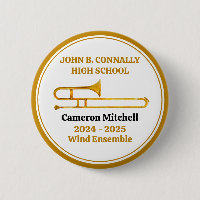 Trombone High School Band Gold gepersonaliseerd