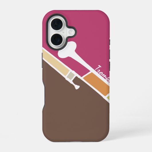 Trombone iPhone 16 Hoesje (Achterkant)