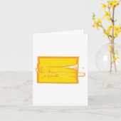 Trombone Kaart (Gele Bloem)