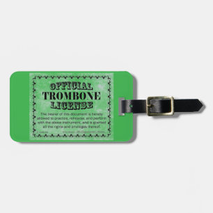 Trombone-licentie Bagagelabel