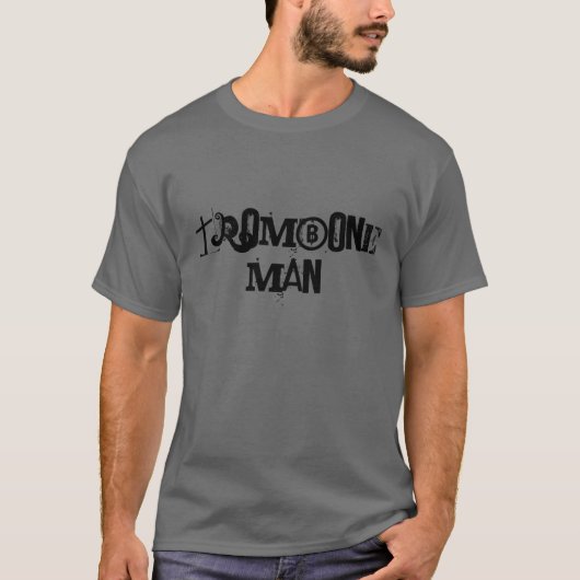 Trombone Man - Gepersonaliseerd T-shirt (Voorkant)