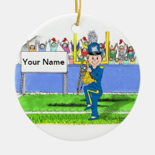 Trombone - mannelijk keramisch ornament